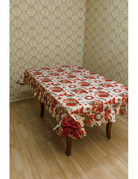 TOVAGLIA IN STOFFA NATALIZIA