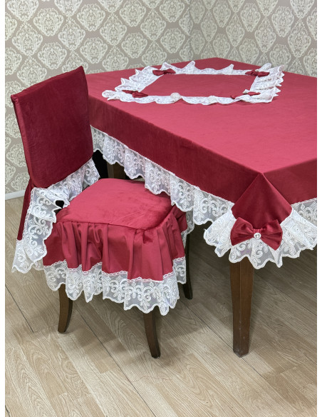 COPRI SEDIA COMPLETO ROSSO D’INCANTO