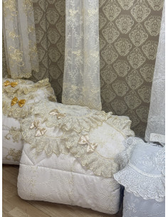 SET TULLE AVORIO PIUMONE...