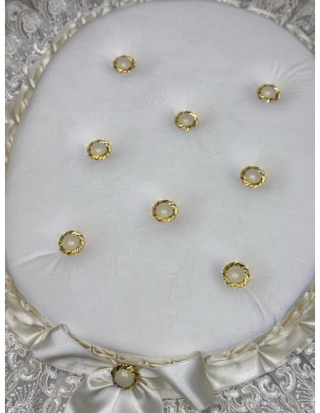 COPRIWATER IMBOTITO VELLUTO PANNA E TULLE SWAROVSKI PANNA