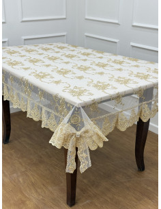 TOVAGLIA IN TULLE LUREX ORO