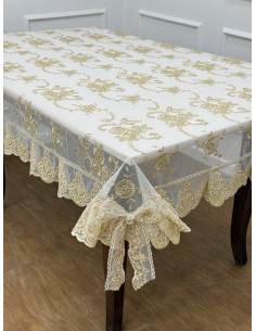 TOVAGLIA IN TULLE LUREX ORO 2