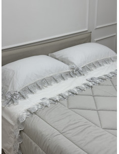 COMPLETO LETTO LUREX BIANCO...