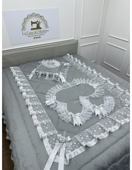 SET PIUMONE TRIS CENTRI E CUSCINO