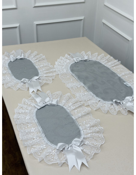 SET PIUMONE TRIS CENTRI E CUSCINO