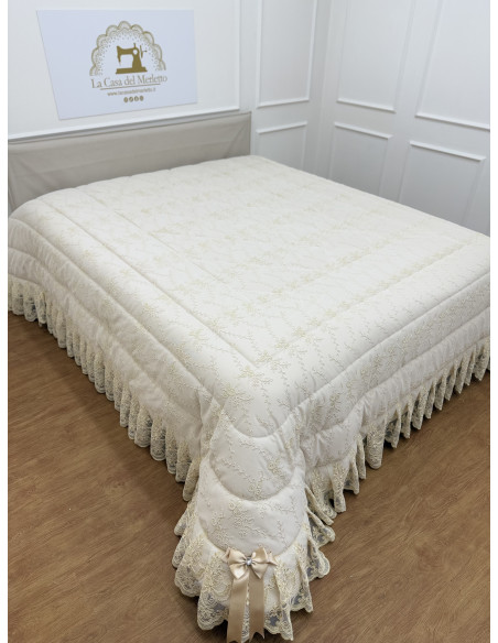 PIUMONE AVORIO TULLE SWAROVSKI