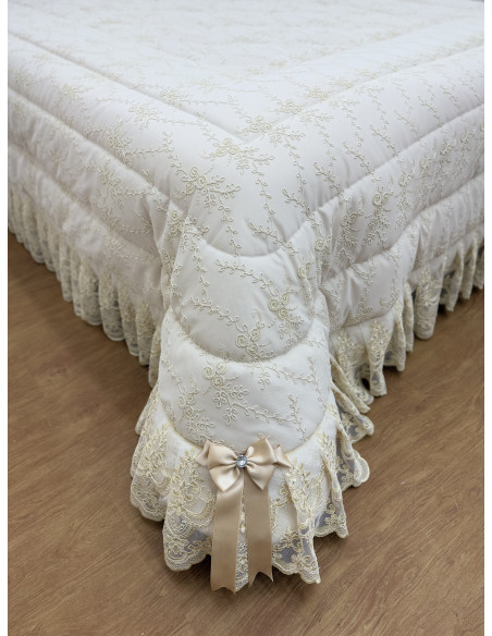 PIUMONE AVORIO TULLE SWAROVSKI