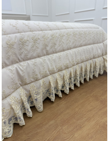 PIUMONE AVORIO TULLE SWAROVSKI