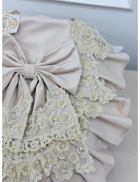 COPRIWATER VELLUTO AVORIO E REBRODE PERLA