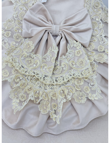 COPRIWATER VELLUTO AVORIO E REBRODE...