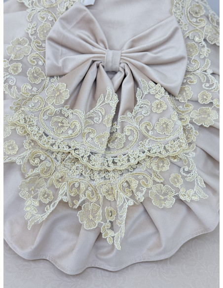 COPRIWATER VELLUTO AVORIO E REBRODE PERLA