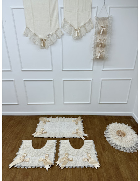 SET EDERA: TRIS TAPPETI C.WATER P.ROTOLO E C.ASCIUGAMANI