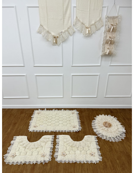 SET RADICE: TRIS TAPPETI C.WATER P.ROTOLO E C.ASCIUGAMANI