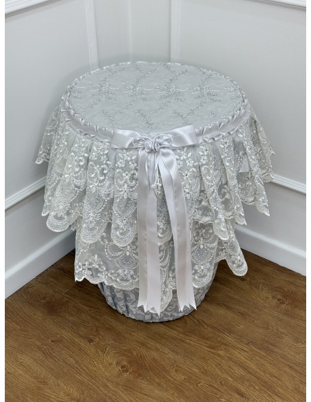 SET MAGIA:  TRIS TAPPETI COPPIA DI ASCIUGAMANI COPRI WATER E ROTOLO E CESTA