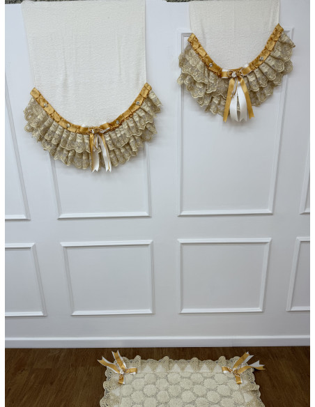 SET ESSENZA: TRIS TAPPETI C.WATER P.ROTOLO E C.ASCIUGAMANI