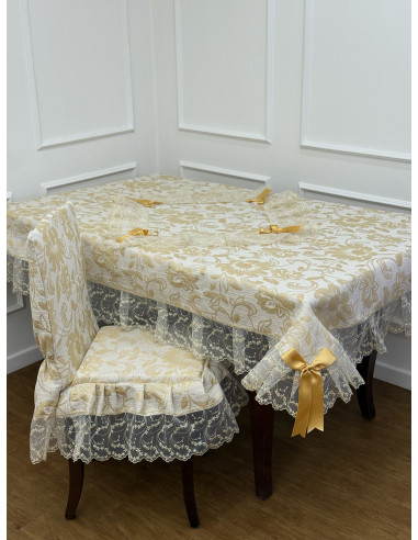 QUATTRO COPRI SEDIE COMPLETE ELEGANZA...