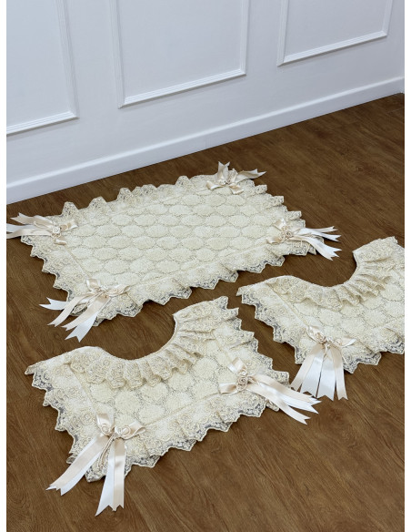 SET AURA: TRIS TAPPETI C.WATER P.ROTOLO E C.ASCIUGAMANI