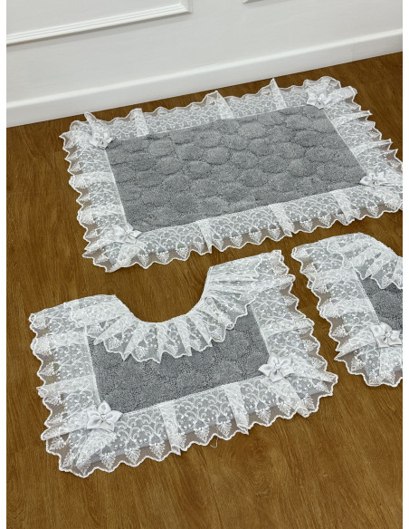 SET COCCOLA: TRIS TAPPETI C.WATER P.ROTOLO E C.ASCIUGAMANI