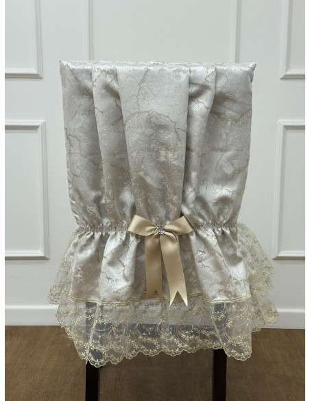 QUATTRO COPRI SEDIE COMPLETE ELEGANCE MARMO