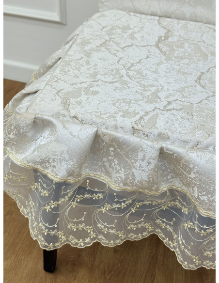 QUATTRO COPRI SEDIE COMPLETE ELEGANCE MARMO