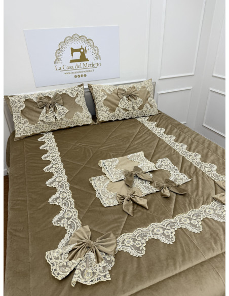 SET PIUMONE INCANTO REBRODE’ TRIS CENTRI E GUANCIALI