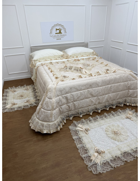 PIUMONE TRIS TAPPETI LENZUOLA E CUSCINO