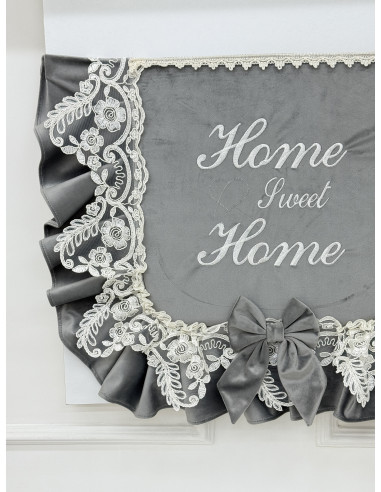 COPRI FORNO HOME VELLUTO GRIGIO E...