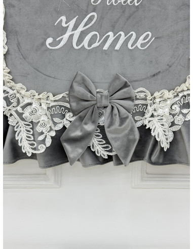 COPRI FORNO HOME VELLUTO GRIGIO E...