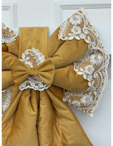 COPRI FORNO FIOCCO VELLUTO ORO E...