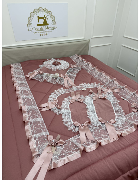 SET PIUMONE TRIS CENTRI E CUSCINO