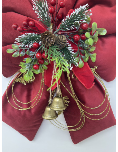 DOPPIO FIOCCO SOPRA PORTA IN VELLUTO...