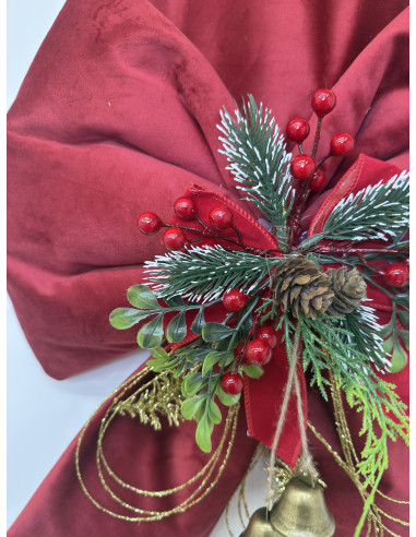 DOPPIO FIOCCO SOPRA PORTA IN VELLUTO...