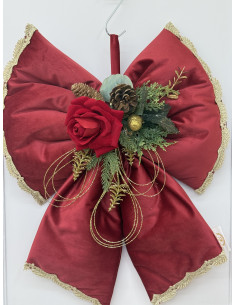 FIOCCO IN VELLUTO ROSSO 2