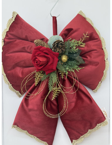 FIOCCO IN VELLUTO ROSSO