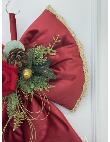 FIOCCO IN VELLUTO ROSSO