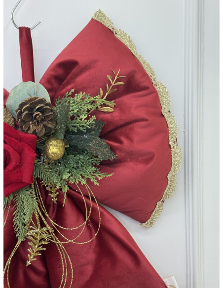 FIOCCO IN VELLUTO ROSSO