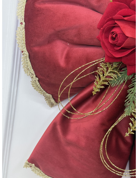 FIOCCO IN VELLUTO ROSSO