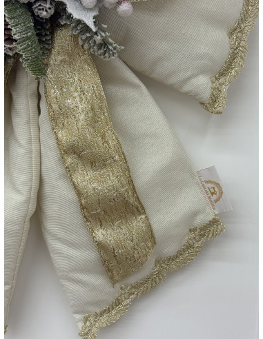 FIOCCO NATALIZIO AVORIO E ORO