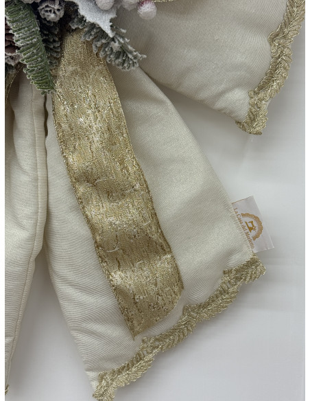 FIOCCO NATALIZIO AVORIO E ORO