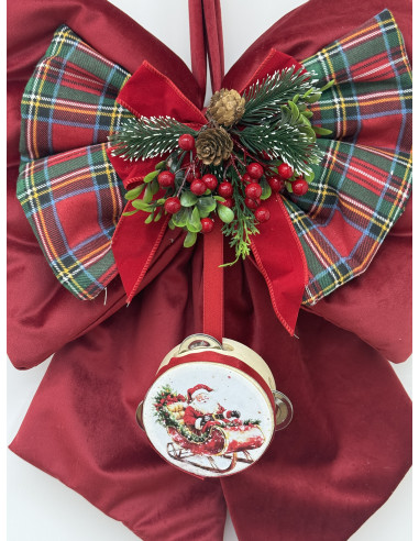 FIOCCO NATALIZIO ROSSO&TARTAN