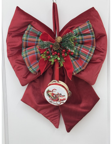 FIOCCO NATALIZIO ROSSO&TARTAN