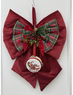 FIOCCO NATALIZIO ROSSO&TARTAN