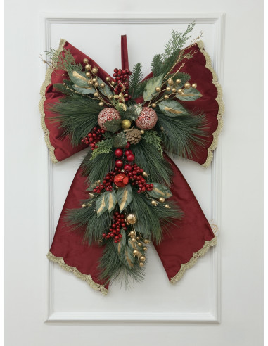 FIOCCO MAXI VELLUTO ROSSO