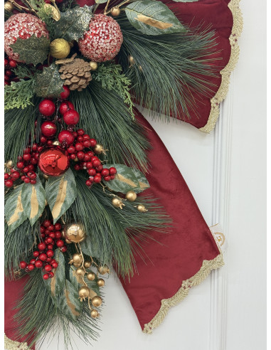 FIOCCO MAXI VELLUTO ROSSO