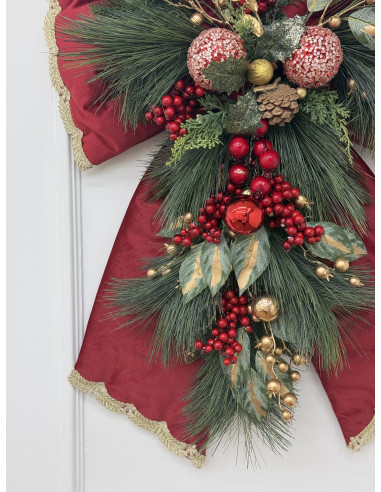 FIOCCO MAXI VELLUTO ROSSO