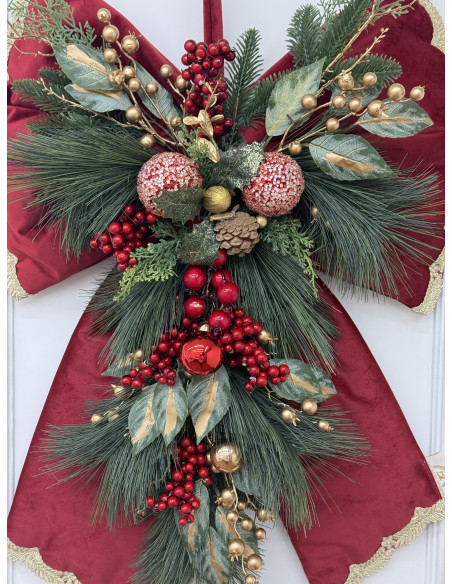 FIOCCO MAXI VELLUTO ROSSO