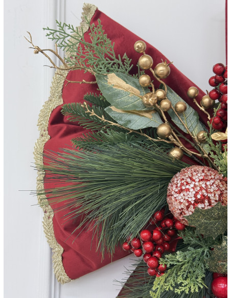 FIOCCO MAXI VELLUTO ROSSO