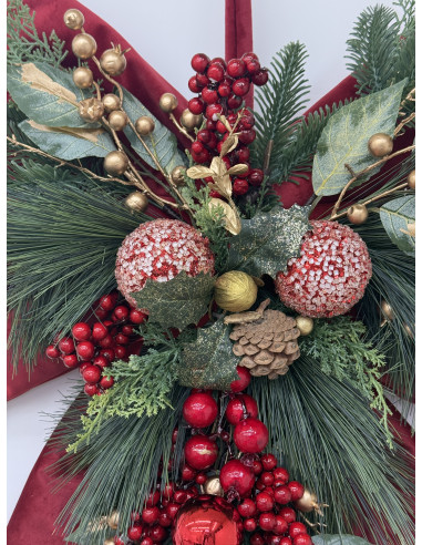 FIOCCO MAXI VELLUTO ROSSO