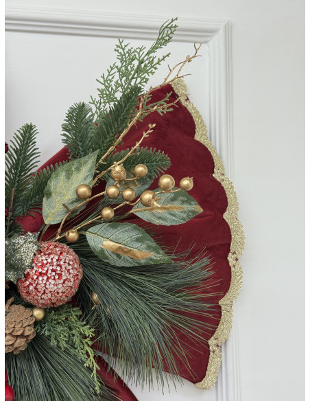 FIOCCO MAXI VELLUTO ROSSO