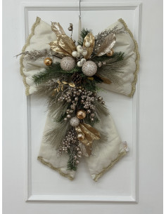 FIOCCO MAXI AVORIO&ORO GLITTER